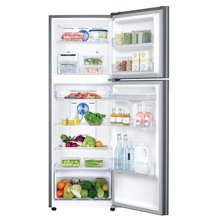 Heladera freezer superior No Frost inoxidable 318 litros