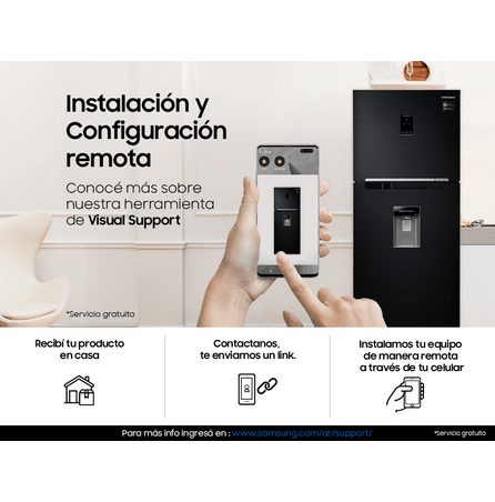 Heladera freezer superior No Frost inoxidable 362 litros