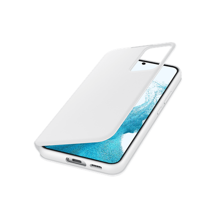 Smart Clear View Case (antimicrobial) S22+ Blanco