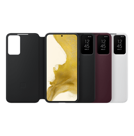 Smart Clear View Case (antimicrobial) S22+ Blanco