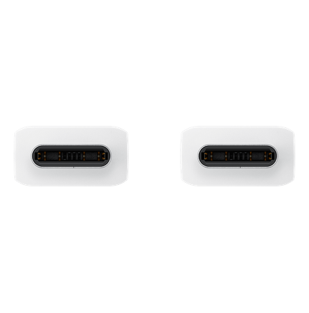 Cable de datos C to C  1.8m | Max 5A| 100W Blanco