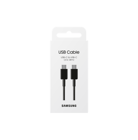 Cable de datos C to C 1.8m  | Max 3A| 60W Negro