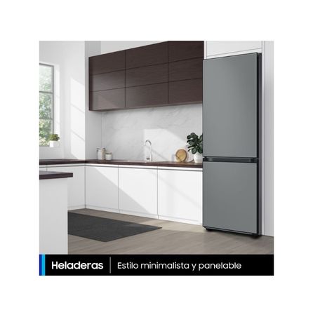 Heladera BESPOKE RB33A3070GB 328LTS Mixed Satin Gray - Beige
