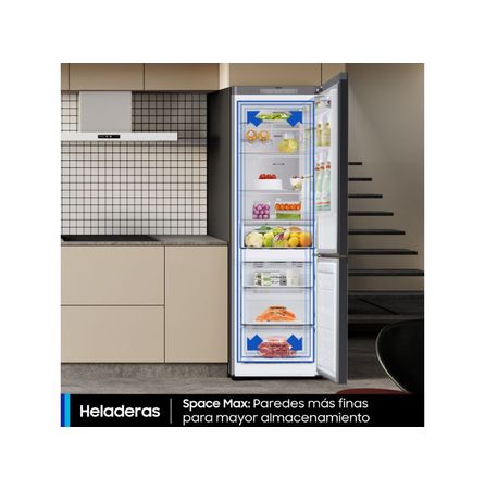 Heladera BESPOKE RB33A3070GB 328LTS Mixed Satin Gray - Beige