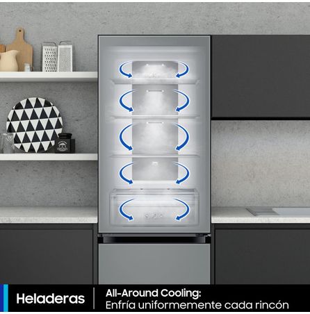 Heladera BESPOKE RB33A3070WN 328LTS Mixed Clean White - Glam Navy