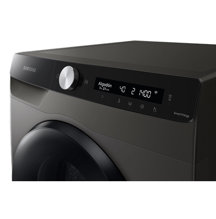 Lavasecarropas 9.5Kg con control IA y Ecobubble Inox