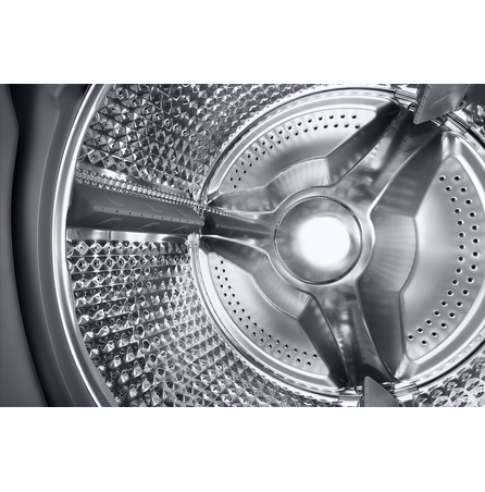 Lavasecarropas 9.5Kg con control IA y Ecobubble Inox